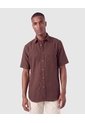 Camisa Manga Corta Texturizada Hombre  Para Hombre Café Patprimo de Patprimo