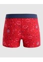 Boxer Costura Expuesta Para Niño  Infantil Niño Rojo Patprimo de Patprimo