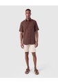 Camisa Manga Corta Texturizada Hombre  Para Hombre Café Patprimo de Patprimo