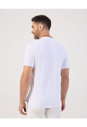 Polo Cuello Neru Slim Fit Para Hombre Blanco Patprimo