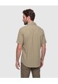 Camisa Manga Corta Texturizada Hombre  Para Hombre Verde Patprimo de Patprimo