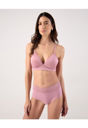 Brasier Clavel Copa Triangular X1 Para Mujer Rosa Patprimo