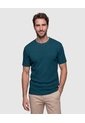 Camiseta Texturizada Manga Corta Para Hombre  Para Hombre Verde Patprimo de Patprimo