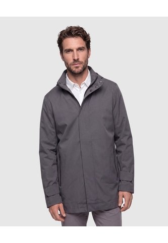 Chaqueta Unicolor Con Capucha Para Hombre  Para Hombre Gris Patprimo Patprimo