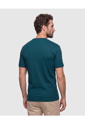 Camiseta Texturizada Manga Corta Para Hombre  Para Hombre Verde Patprimo