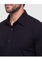 Camisa Clásica Manga Larga Hombre  Para Hombre Negro Patprimo de Patprimo