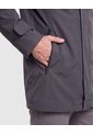 Chaqueta Unicolor Con Capucha Para Hombre  Para Hombre Gris Patprimo de Patprimo