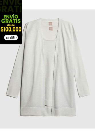 Saco Para Mujer Abierto Color Gris Marca Patprimo #14330226 Patprimo