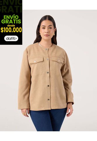 Chaqueta Para Mujer Desestructurada Color Café Marca Patprimo #14080147 Patprimo