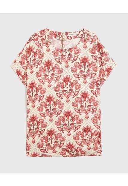 Blusa Para Mujer Manga Corta Color Crema Marca Patprimo #14121395