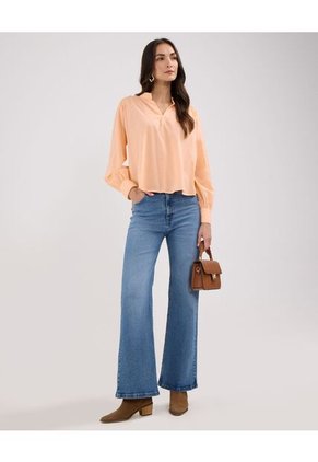 Blusa Para Mujer Manga Larga Color Naranja Marca Patprimo #30123360