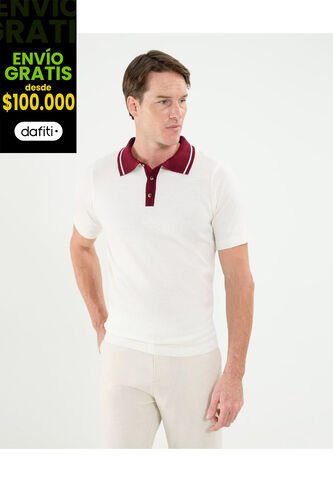Polo Para Hombre Cuello Tejido Sin Bolsillo Color Blanco Marca Patprimo #44112770 Patprimo