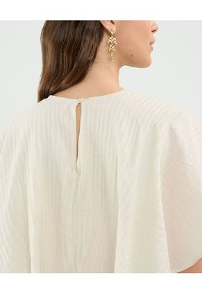 Blusa Para Mujer Manga Corta Color Crema Marca Patprimo #30123527