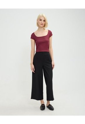 Camiseta Para Mujer Manga Corta Moda Color Vino Marca Patprimo #30093749