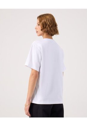 Camiseta Para Mujer Manga Corta Cuello Redondo Color Blanco Marca Patprimo #30093860