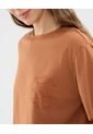 Camiseta Para Mujer Manga Corta Cuello Redondo Color Naranja Marca Patprimo #30093787 de Patprimo