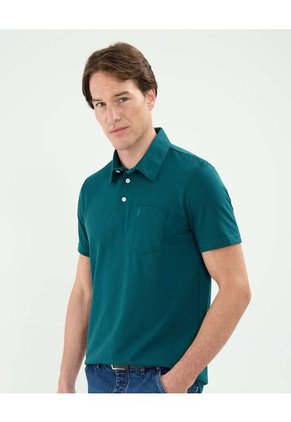 Polo Para Hombre Cuello Maquina Con Bolsillo Color Verde Marca Patprimo #44112756