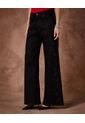 Jean  Para Mujer Wide-Leg Color Negro Marca Patprimo #30160505 de Patprimo