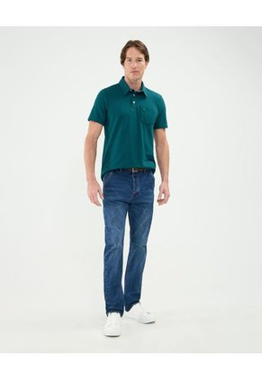 Polo Para Hombre Cuello Maquina Con Bolsillo Color Verde Marca Patprimo #44112756