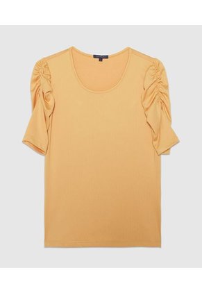 Camiseta Para Mujer Manga Corta Color Amarillo  Marca Patprimo #30093286