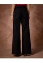 Jean  Para Mujer Wide-Leg Color Negro Marca Patprimo #30160505 de Patprimo