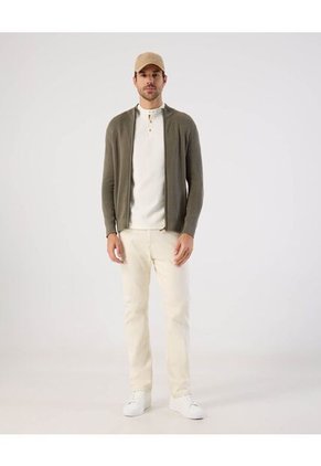 Polo  Para Hombre Cuello Mao Sin Bolsillo Color Crema Marca Patprimo #44117286