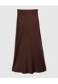 Falda  Para Mujer Medio Color Café Marca Patprimo #30140427 de Patprimo