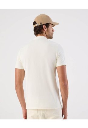 Polo  Para Hombre Cuello Mao Sin Bolsillo Color Crema Marca Patprimo #44117286