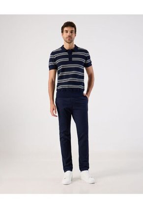 Polo  Para Hombre Cuello Maquina Sin Bolsillo Color Azul Marca Patprimo #44112785