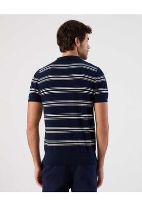 Polo  Para Hombre Cuello Maquina Sin Bolsillo Color Azul Marca Patprimo #44112785