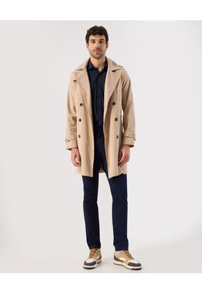 Camisa  Para Hombre Manga Corta Sin Bolsillo Cuello F Color Azul Marca Patprimo #44013186