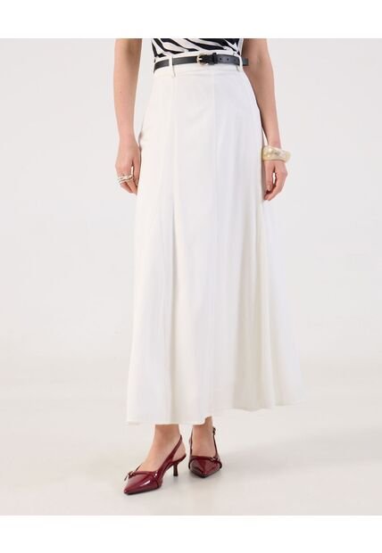 Falda  Para Mujer Medio Color Crema Marca Patprimo #30140429