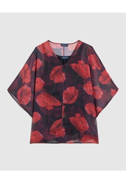 Blusa  Para Mujer Manga 3/4 Color Negro Marca Patprimo #14121423