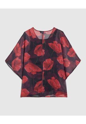 Blusa  Para Mujer Manga 3/4 Color Negro Marca Patprimo #14121423