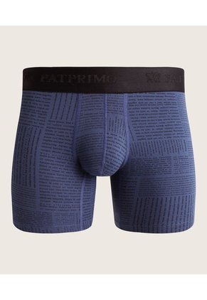 Boxer X1 Para Hombre Fleat Seamer Medio Color Azul Marca Patprimo #44000093