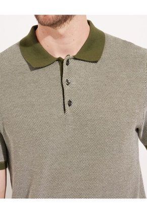Polo  Para Hombre Cuello Tejido Sin Bolsillo Color Verde Marca Patprimo #44112430