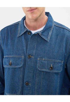 Camisa Para Hombre Sobrecamisa Manga Larga Color Azul Marca Patprimo #44013117