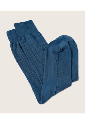 Medias Hombre Patprimo C/Larga Azul Nailon