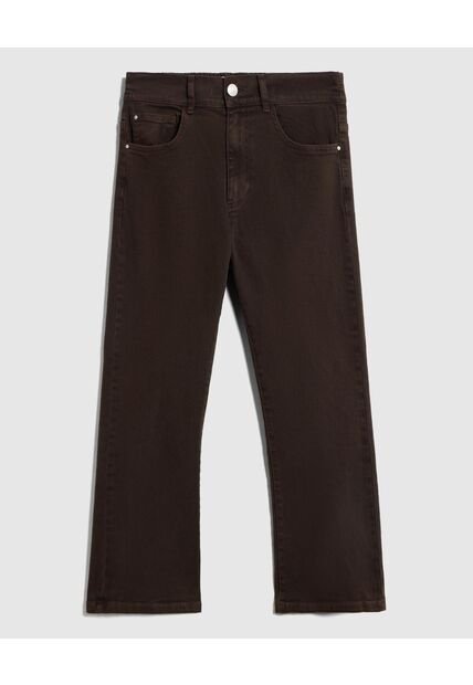 Jean  Para Mujer Crop Flare Color Café Marca Patprimo #14160267