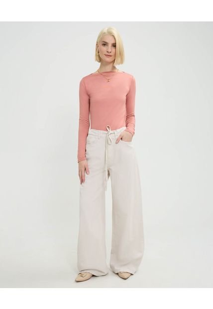 Jean Para Mujer Wide-Leg Color Blanco Marca Patprimo #30160446