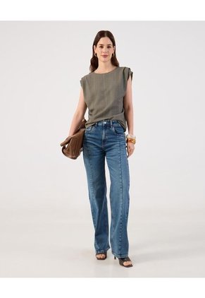 Jean  Para Mujer Straight Color Azul Marca Patprimo #30160506