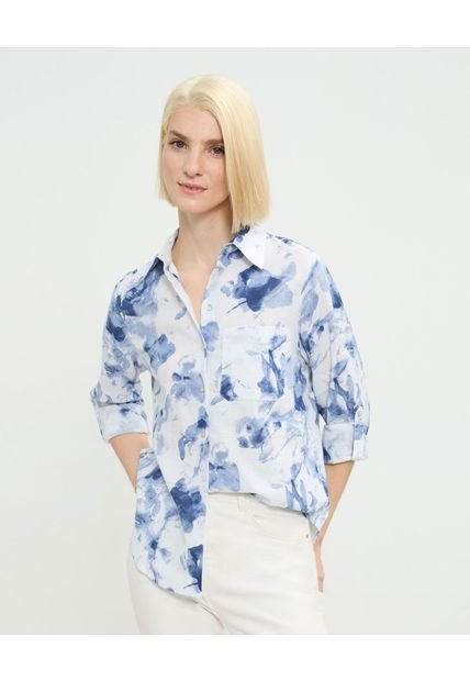 Camisa Para Mujer Manga Larga Color Azul Marca Patprimo #30010698