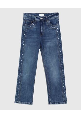 Jean  Para Mujer Straight Color Azul Marca Patprimo #30160487 Patprimo