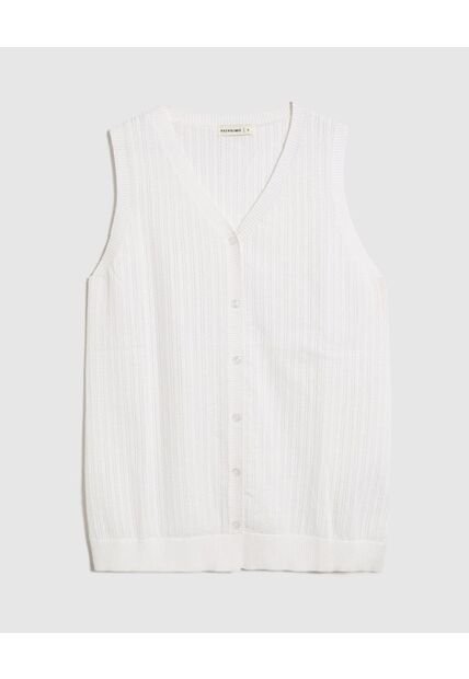 Chaleco  Para Mujer Tejido Color Blanco Marca Patprimo #30250043