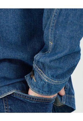 Camisa Para Hombre Sobrecamisa Manga Larga Color Azul Marca Patprimo #44013117