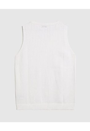 Chaleco  Para Mujer Tejido Color Blanco Marca Patprimo #30250043