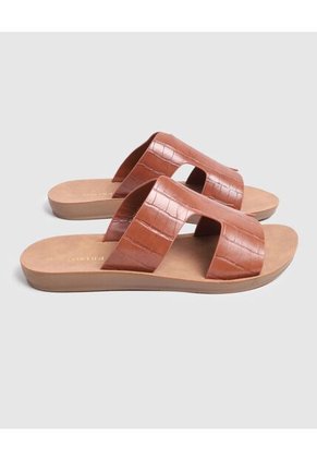 Sandalias  Para Mujer Sandalia Básica Color Café Marca Patprimo #30690108