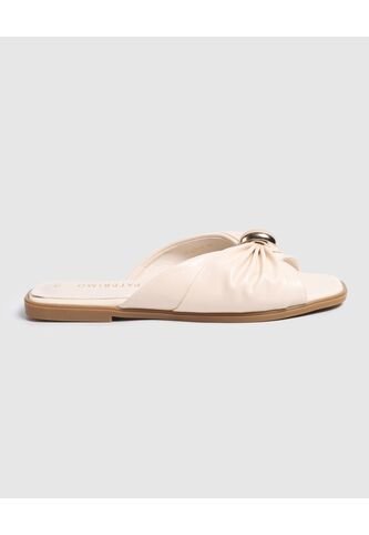 Sandalias  Para Mujer Sandalia Color Crema Marca Patprimo #30690112 Patprimo