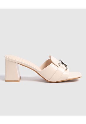 Sandalias Para Mujer Tacón Color Blanco Marca Patprimo #30690115