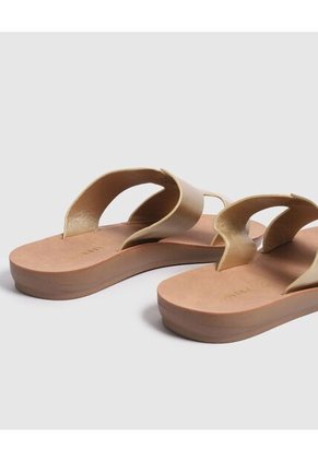 Sandalias  Para Mujer Sandalia Básica Color Dorado Marca Patprimo #30690109